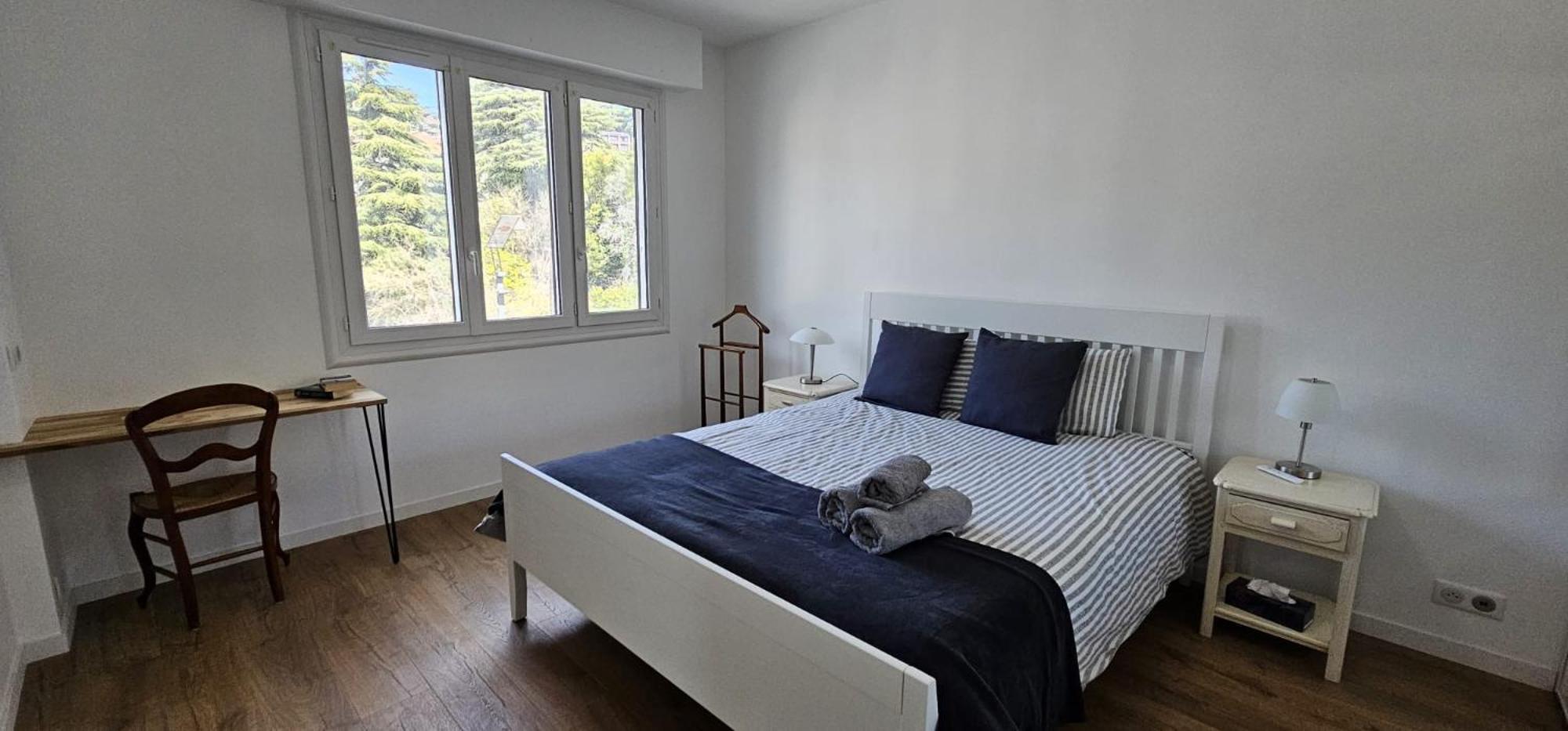 Chambre Parentale , Salle De Bain Privee, Acces Plages & Vue Mer Du Salon Dans Appartement Partage Chez L'Habitant ,, Master Bedroom, Private Bathroom, Beach Access & Sea View Cannes Buitenkant foto
